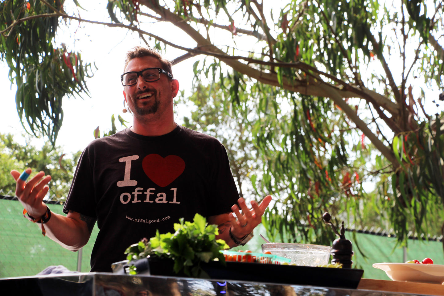 Chris Consentino (pictured at GastroMagic 2014) will be back to host and roast a full albacore to the global beats of Jillionaire from Major Lazer.