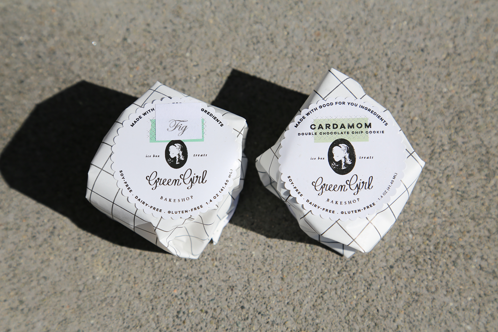 Green Girl: Cardamom and balsamic fig ice cream sandwiches