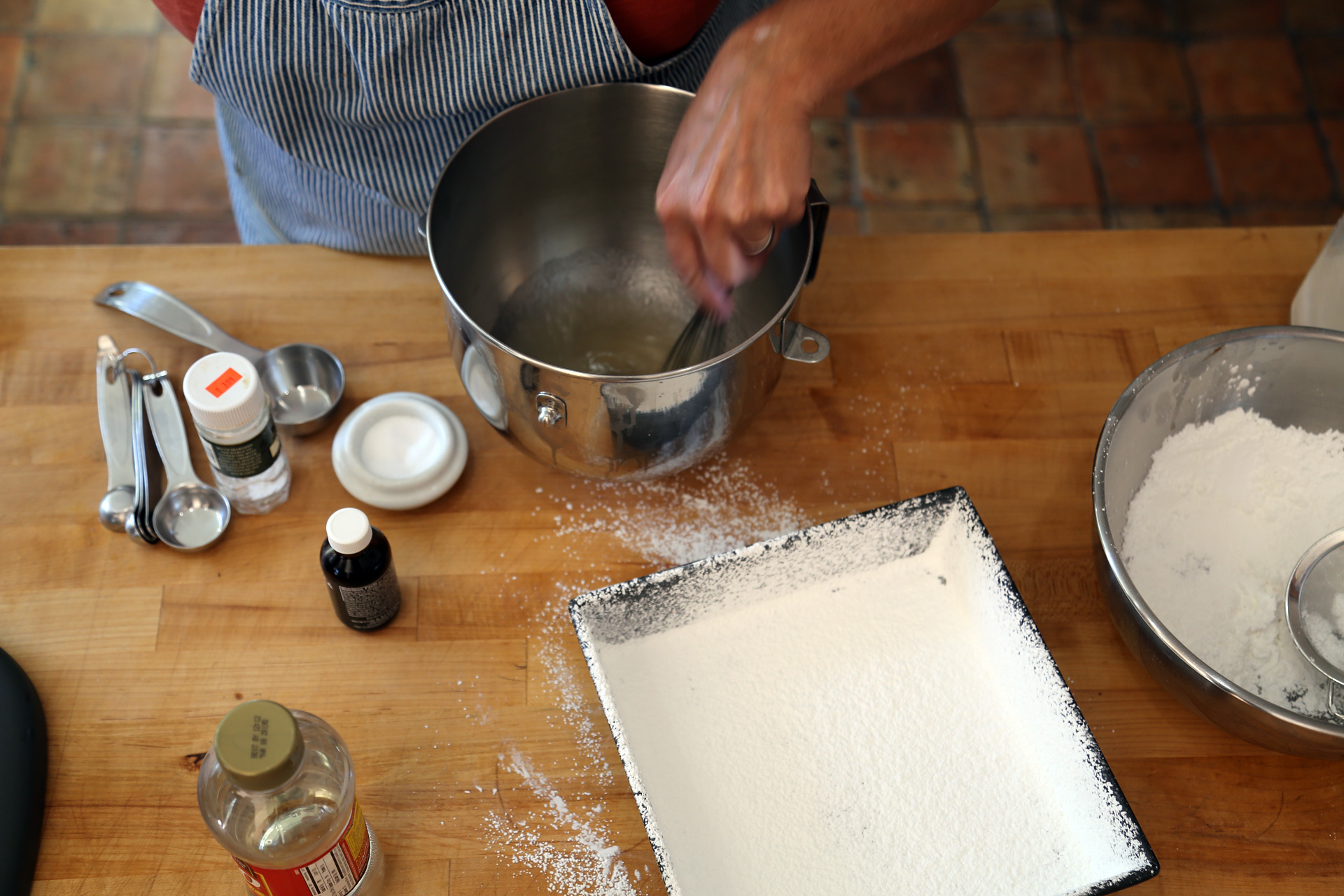 Whisk to combine, then set aside to soften for 5 minutes.