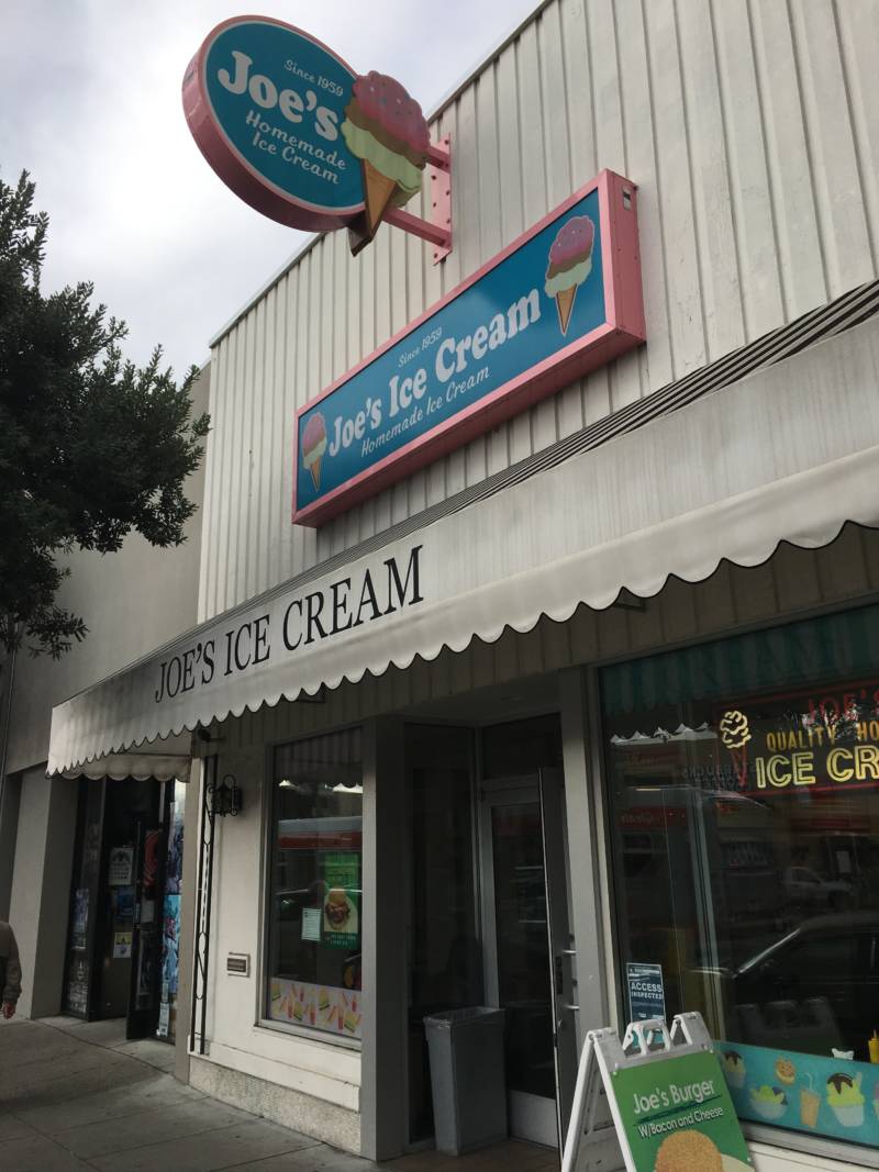 Exterior of Joe's Ice Cream