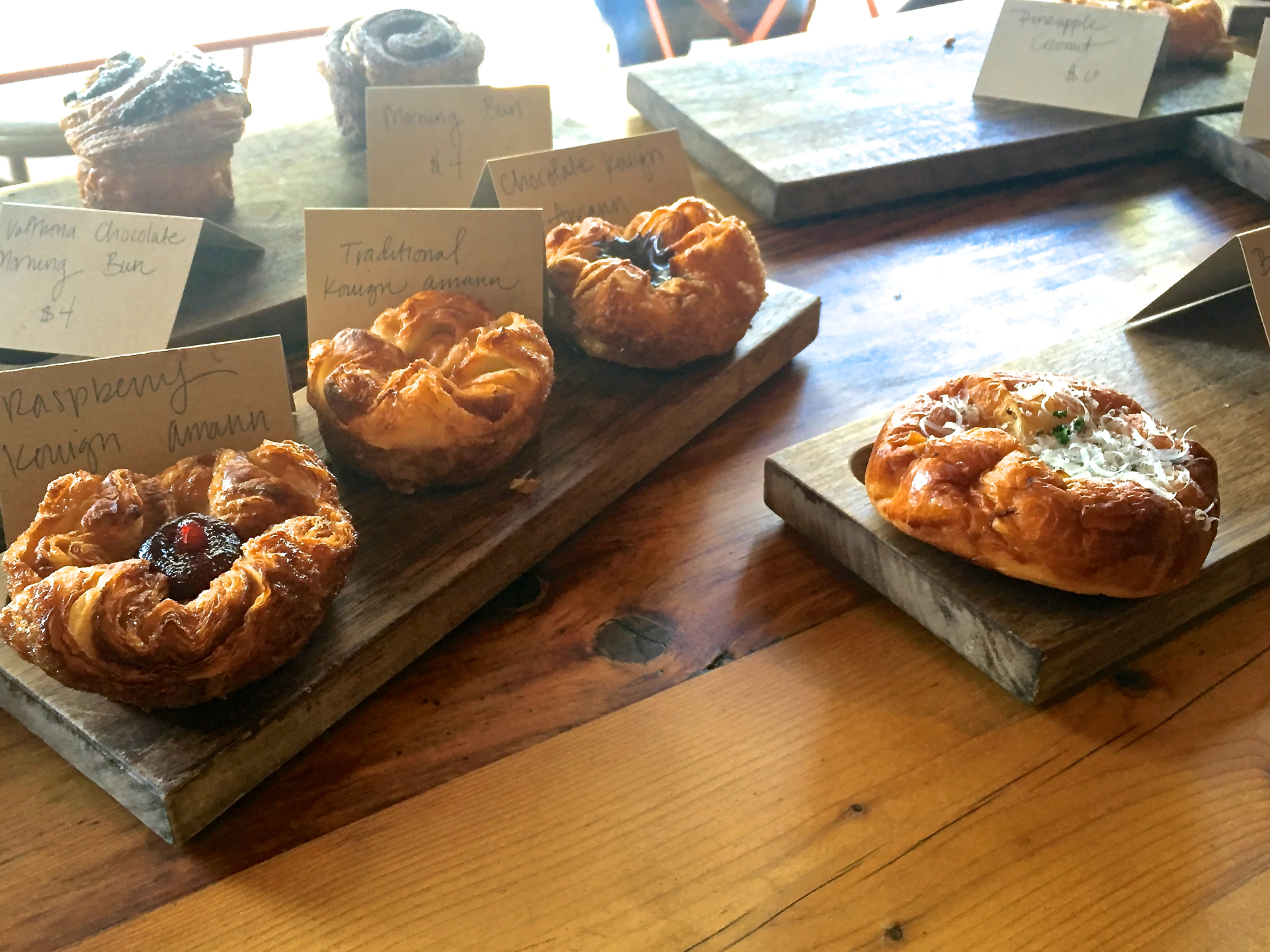 Pastries on display at a recent LoveForButter pop-up.