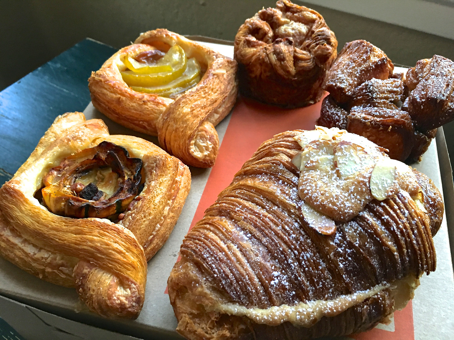 A selection of pastries from Manresa Bread.
