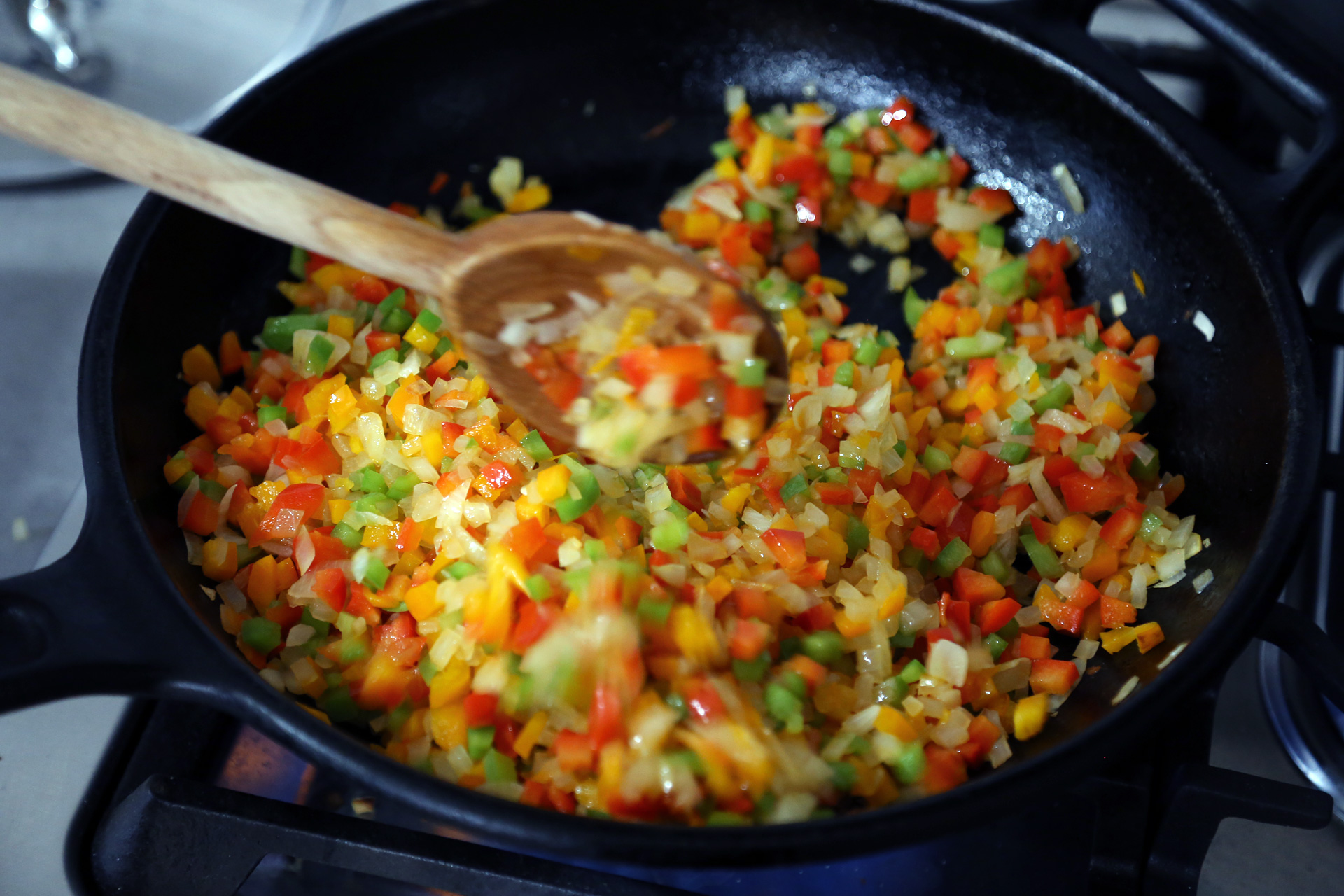 Cook, stirring, until the vegetables are really tender, about 8 minutes.
