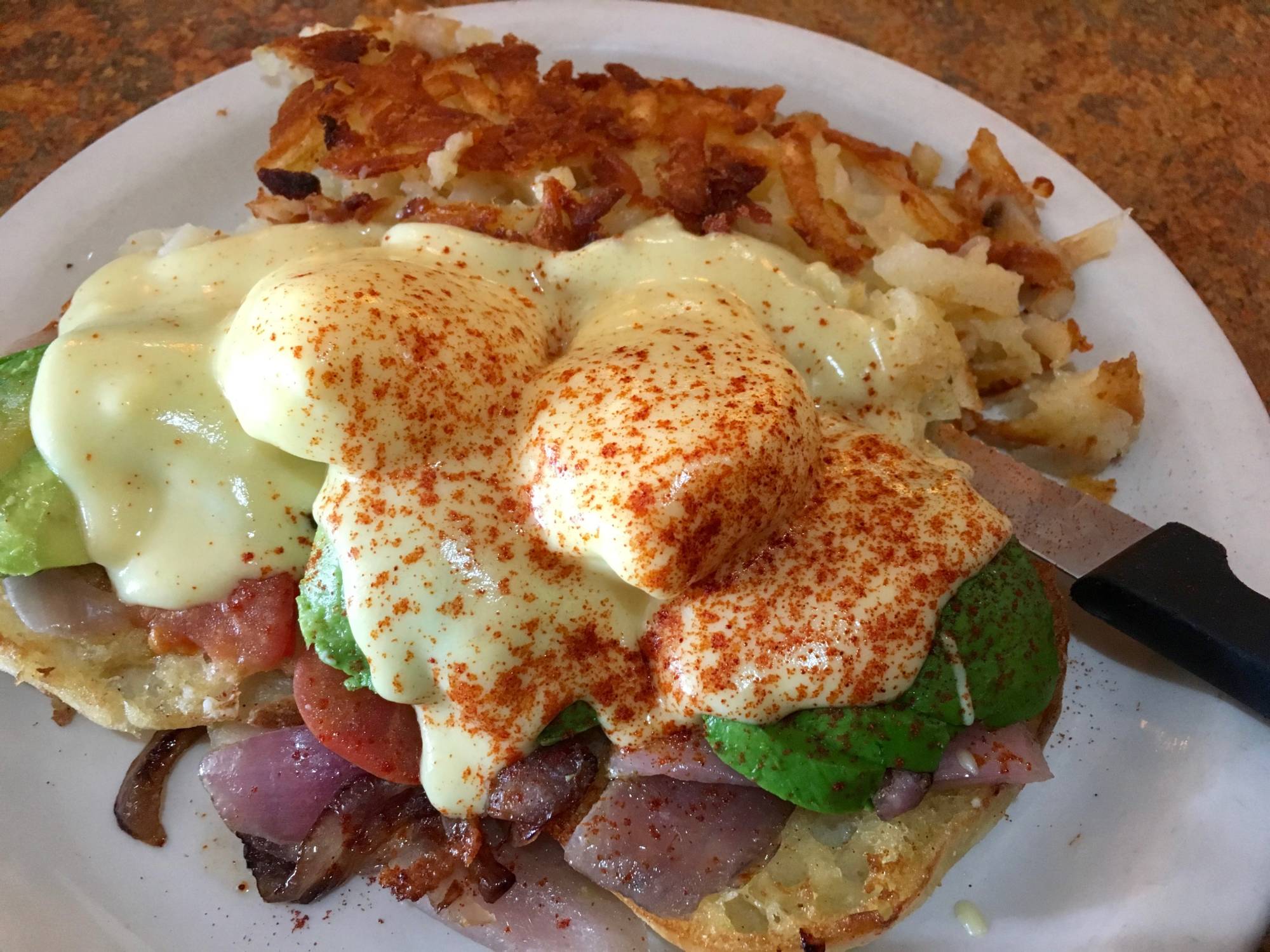 The Blackstone Benedict at Bill’s Cafe in San Jose.
