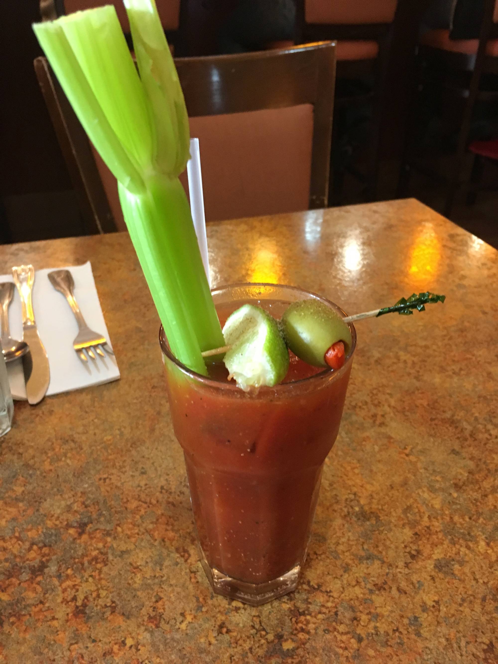 A Bloody Mary at Bill’s Cafe.