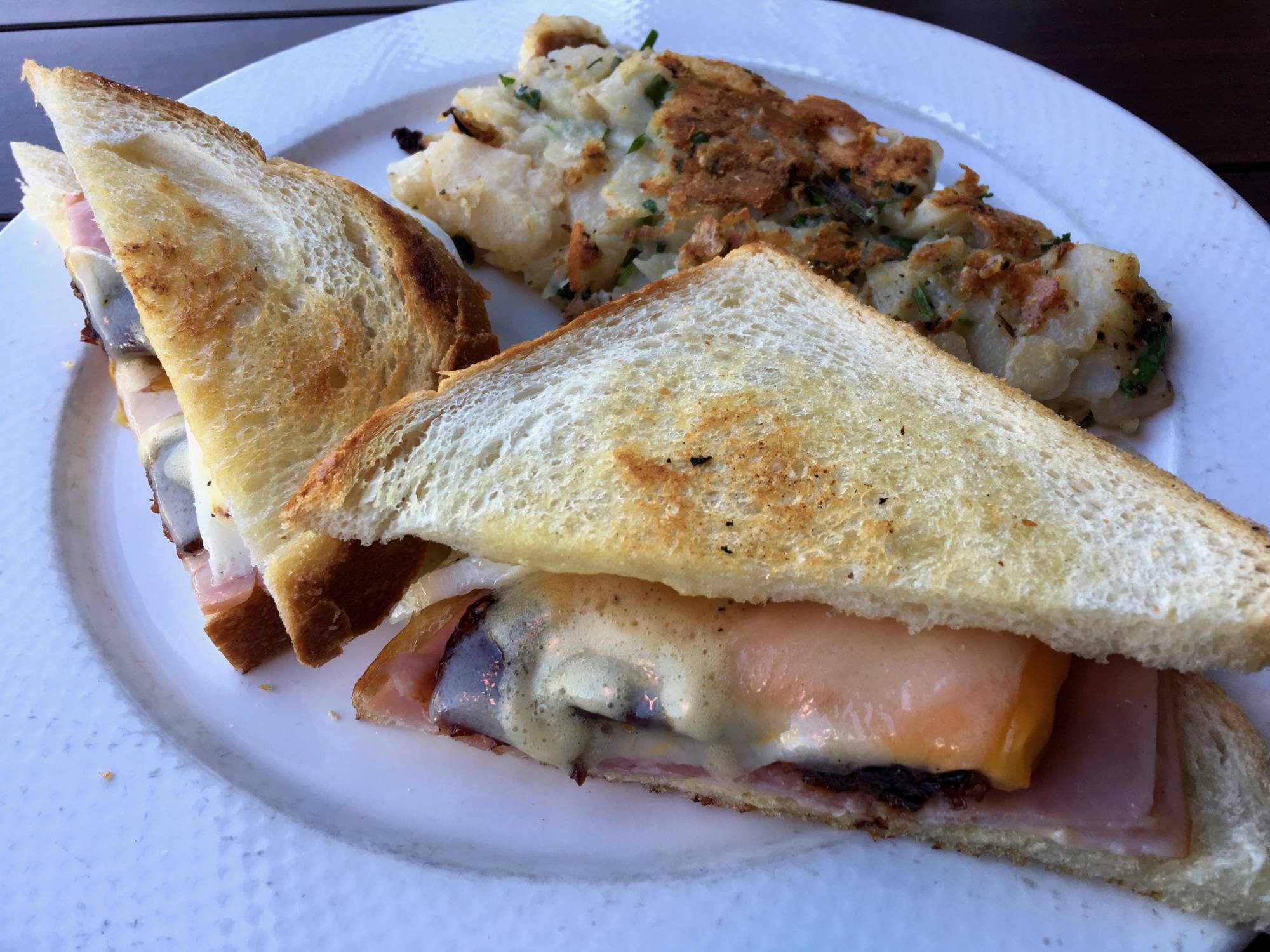 The Ultimate Breakfast Sandwich at Town in San Carlos.