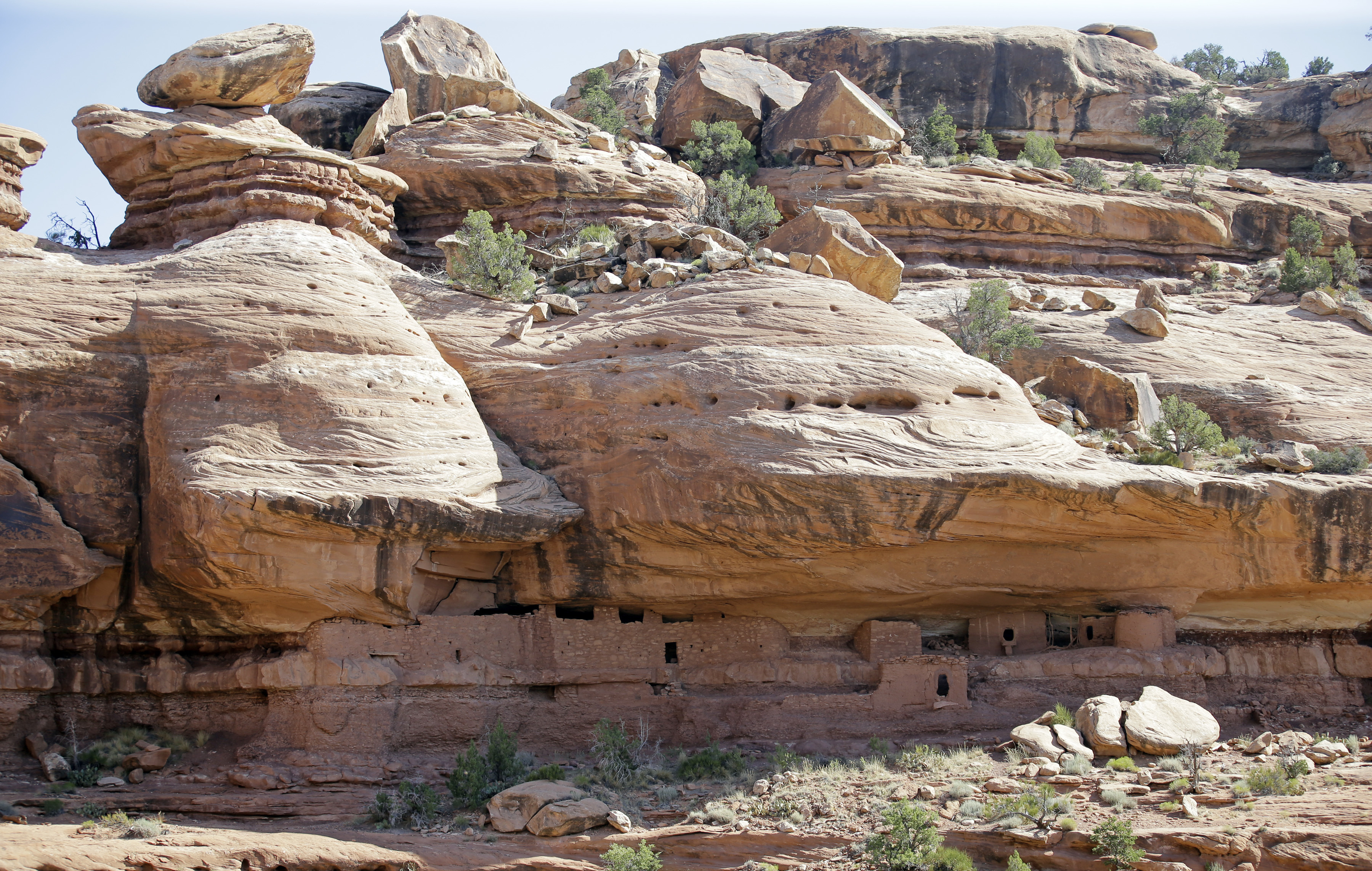 The Moon House is a stunning structure created by the Ancestral Puebloans in the 13th century. It's located on Cedar Mesa, in the McCloyd Canyon, part of the new Bears Ears monument.