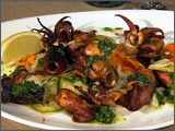 Grilled Local Calamari with Salsa Verde