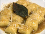 Truffle-Stuffed Gnocchi with Brown Butter and Sage Sauce