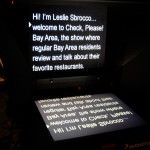 the teleprompter