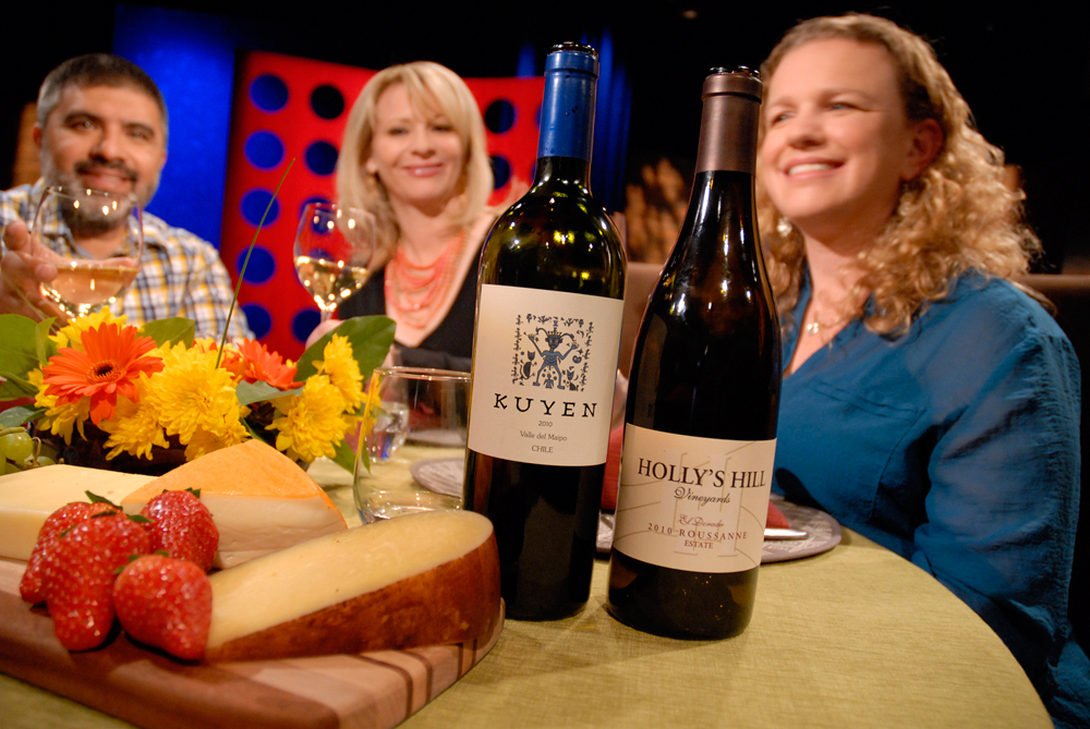 Wine that Leslie Sbrocco and guests drank on the set of Check, Please Bay Area episode 811. Photo: Wendy Goodfriend