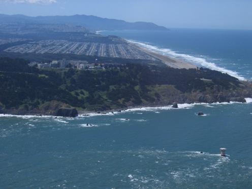 One wave power project was proposed for waters off San Francisco's Ocean Beach (upper right).