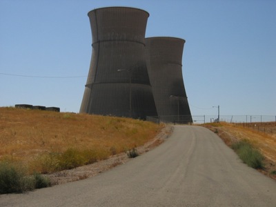 Is the road back to nuclear a dead end? Cooling towers at the decommissioned Rancho Seco nuclear power plant.