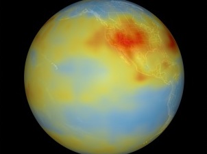 Carbon mapping by satellite. Image: NASA