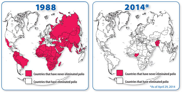 Worldwide progress against polio. 