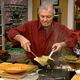 Jacques Pepin cooking Seafood With Handkerchiefs in episode 122 of Essential Pepin