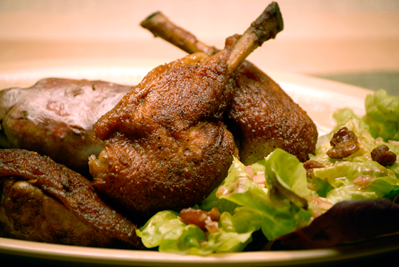Skillet Duck with Red Oak Salad