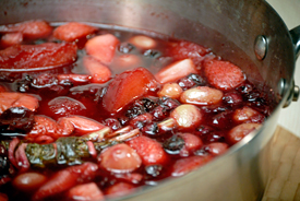 Stew of Red Summer Fruit