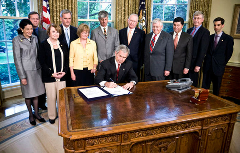 In 2008 President Bush signed the Genetics Information Nondiscrimination Act (GINA) . It did not protect a middle school student from being asked to transfer to a new school because of his DNA. 