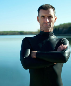 Lecomte will gather data on the environment and on his own health during the Pacific swim. 