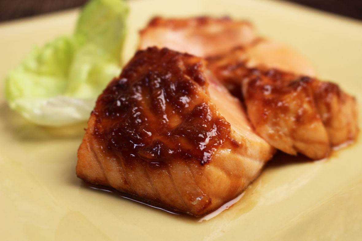 Broiled Salmon with Miso Glaze Jacques Pepin Heart and