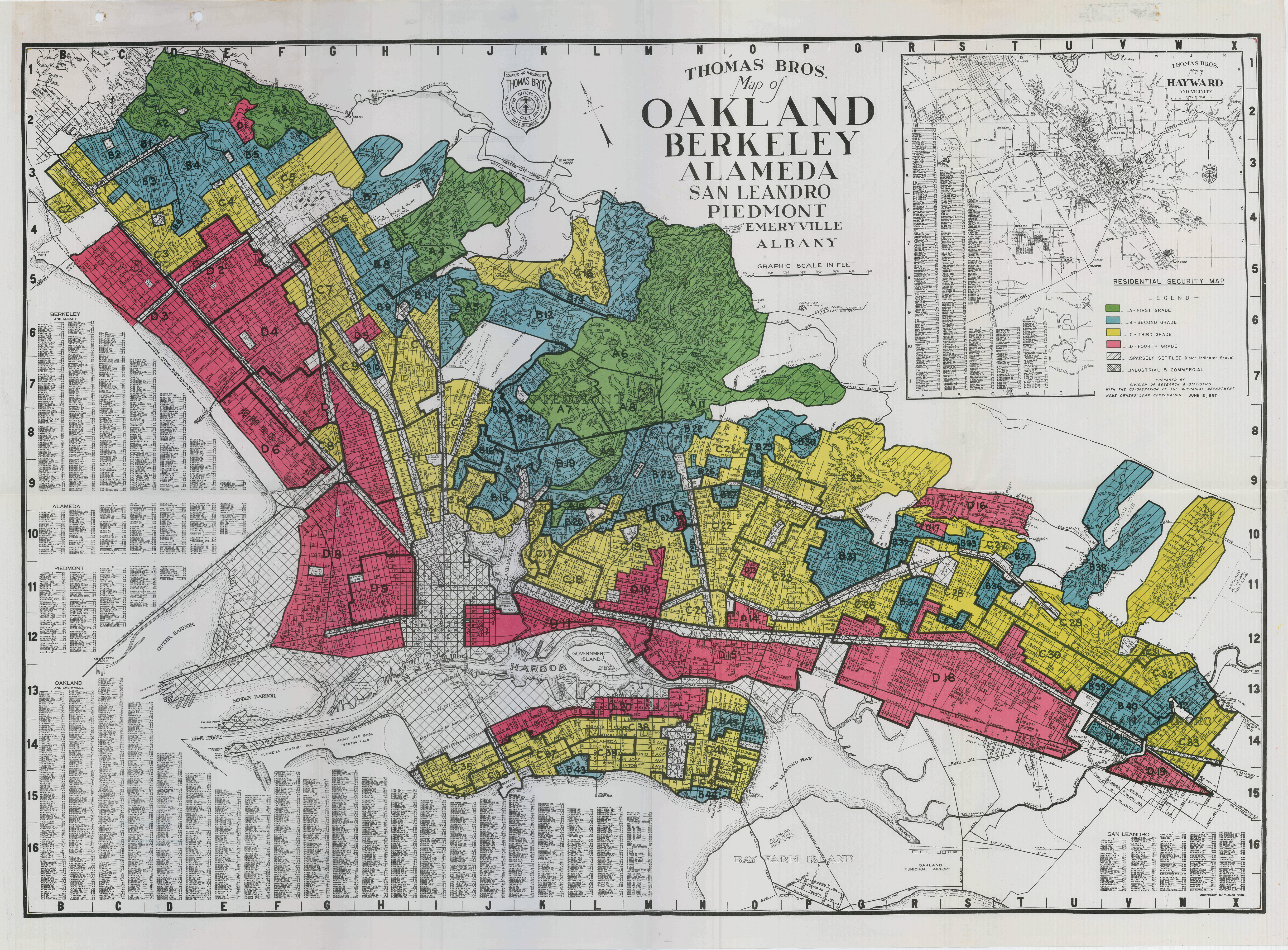 oakland gang map