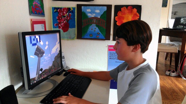Austin Newman, 10, of Menlo Park, Calif., is not allowed to play video games during the school week. His mother, Michelle DeWolf, said she had to take that step to keep her son focused on his homework during the week.