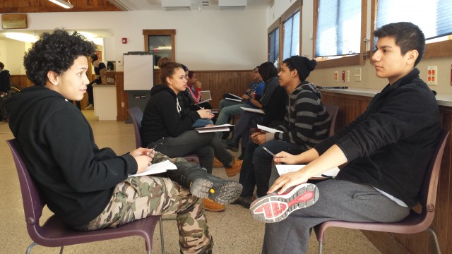 At Landmark High School, students organized a school improvement campaign to improve attendance and engagement. The result was a peer mentoring program and a retreat.  (Courtesy of Ari Sussman)