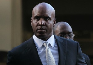 Barry Bonds arrives for his perjury trial.
