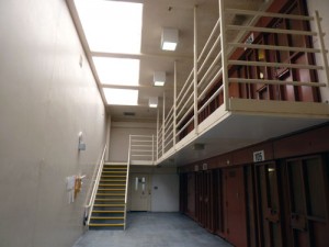 A unit of cells in the Security Housing Unit at Pelican Bay State prison.