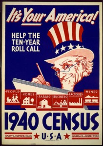 1940 Census poster
