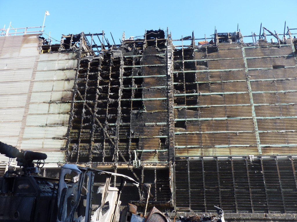 The U.S. Chemical Safety Board released this photo of the aftermath of the Chevron refinery fire in Richmond. Photo by Fototaker.net.