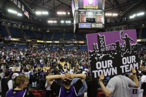 Fans have campaigned to keep the Kings basketball team in Sacramento. (Jed Jacobsohn/Getty Images)