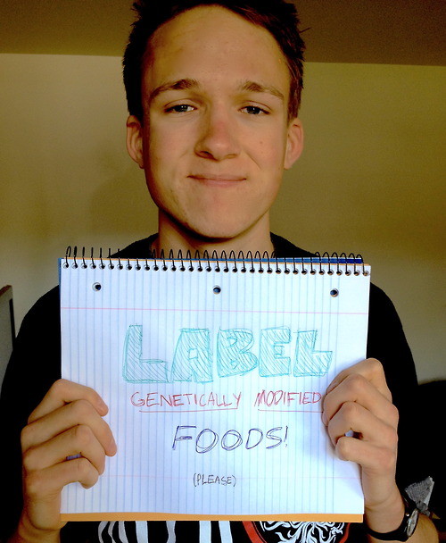 "As a consumer, I need information about the food I eat in order to make intelligent purchases," Ansel, Chico.