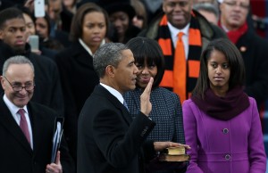 Barack Obama sworn In as U.S. President for a second term (Justin Sullivan/Getty)