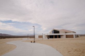  Copper Mountain College’s Bell Center, a 40,000-square-foot multiuse facility.(Carlos Puma/California Watch) 