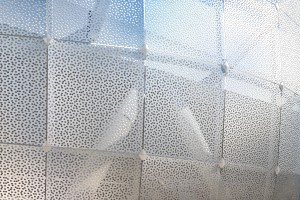 A rendering of a perforated metal design. (Transbay Joint Powers Authority)