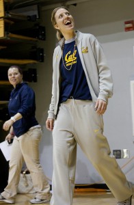 Cal women's basketball coach Lindsey Gottlieb (Deborah Svobodah/KQED)