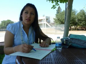 Bekki Zarco is taking summer courses at Evergreen Valley College in San Jose after struggling to get classes she needs during the regular school year.(Charla Bear/KQED) 