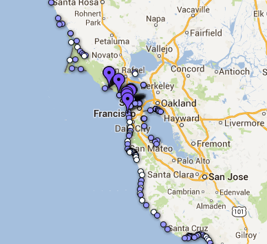 Which California beaches are the most contaminated?
