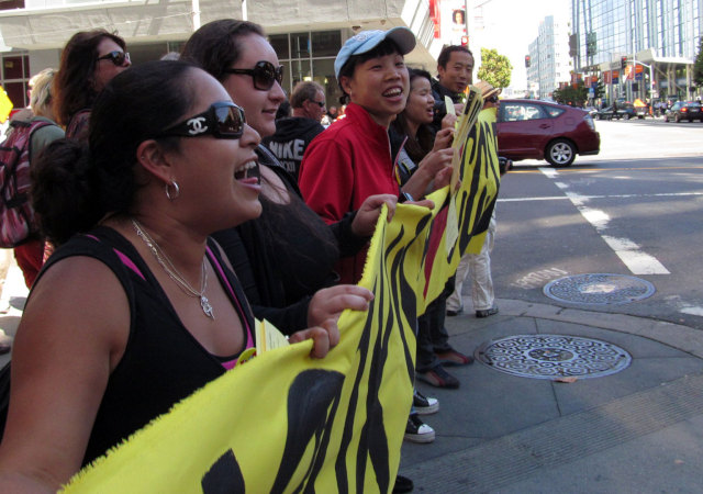 A rally to save City College of San Francisco in July 2013.