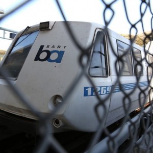 A BART train sits idle at Millbrae station on July 3, 2013 during a worker walkout. (Photo: Justin Sullivan/Getty Images)