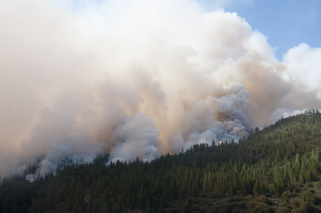 The Rim Fire near Yosemite. (California National Guard/Flickr)