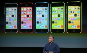 Phil Schiller, Apple's senior vice president of worldwide marketing, speaks about the new iPhone 5C, which comes in 5 colors. (klaus.nascimento/ Flickr)