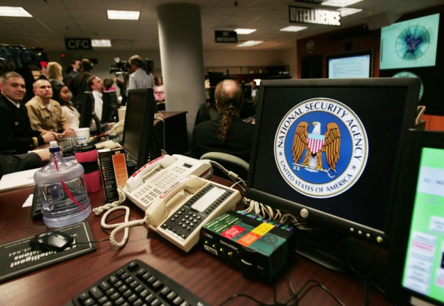 A computer workstation at the NSA Threat Operations Center at Fort Meade, Md. (Paul. J. Richards/AFP-Getty Images)