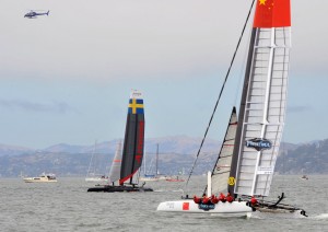 34th America's Cup World Series event, Aug. 22, 2012. (U.S. Coast Guard photo by Chief Petty Officer Mike Lutz)