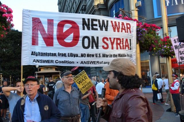 Public opinion in the United States has been running against President Obama's call for a strike against Syria. (WNYC)
