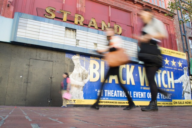 San Francisco officials and arts activists hope to turn the old Strand Theatre on Market Street into a performing-arts magnet. (Sara Bloomberg/KQED)