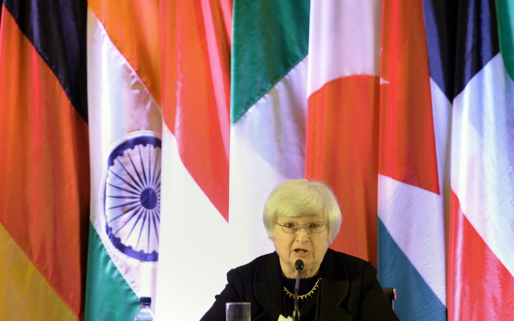  Federal Reserve Vice Chair and UC Berkeley business Professor Janet Yellen speaks at a international monetary conference in Shanghai last June. (Peter Parks-AFP/Getty Images) 