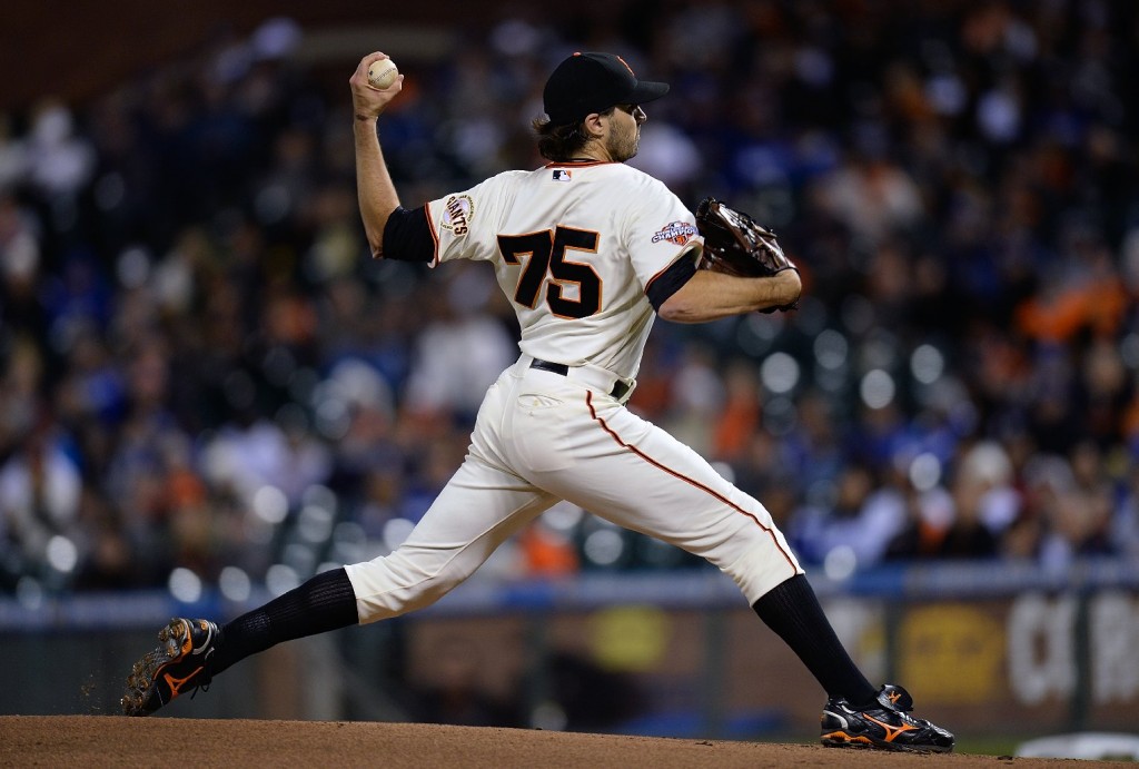 Barry Zito pitches for the Giants at AT&T Park in September.  (Thearon W. Henderson/Getty Images)
